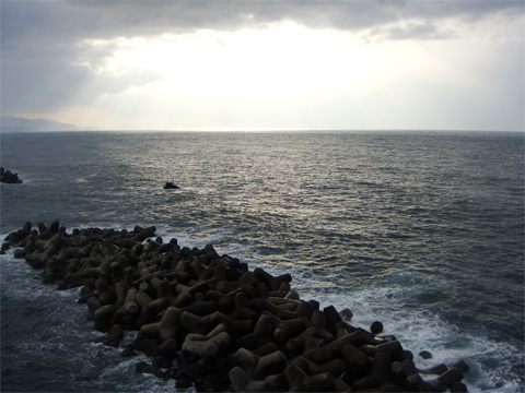 弁天岩からの日本海 弁天岩からの日本海