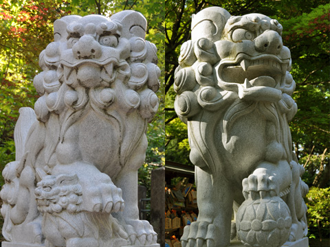 春日山神社の狛犬
