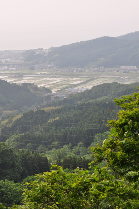能生・新道山、三の越からの能生町 能生・新道山、三の越からの能生町