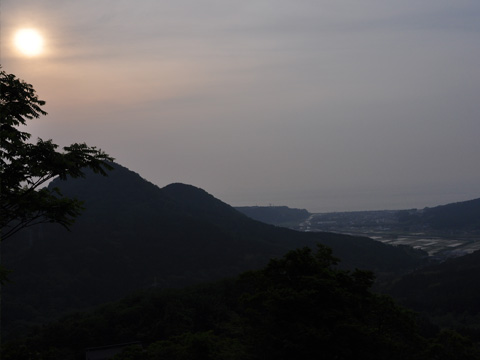 能生・新道山からの能生の山々
