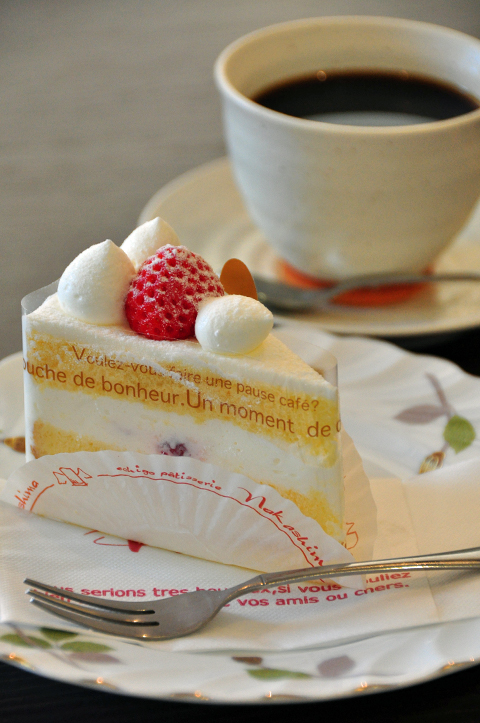 ショートケーキとコーヒー