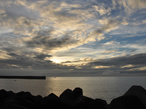 日本海の夕焼け 日本海の夕焼け