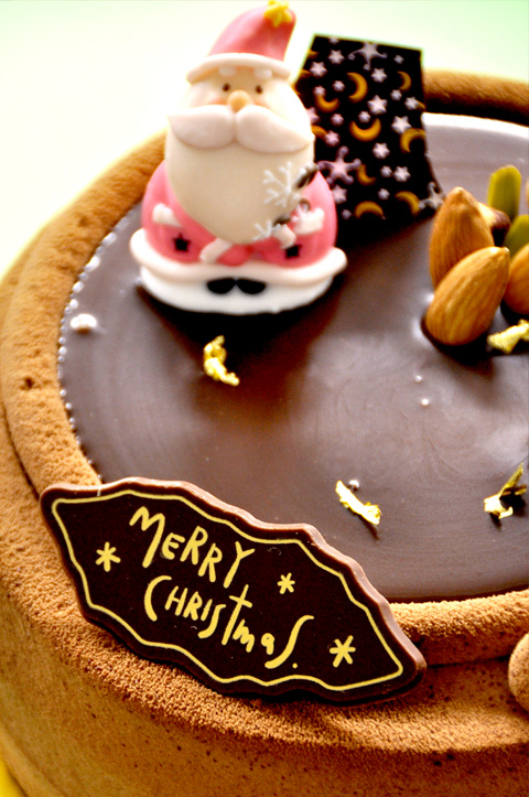 クリスマスケーキ・チョコとナッツでクリスマス1 クリスマスケーキ・チョコとナッツでクリスマス1