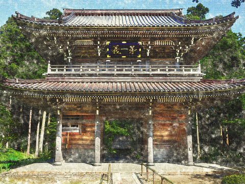 GIMPで描く林泉寺