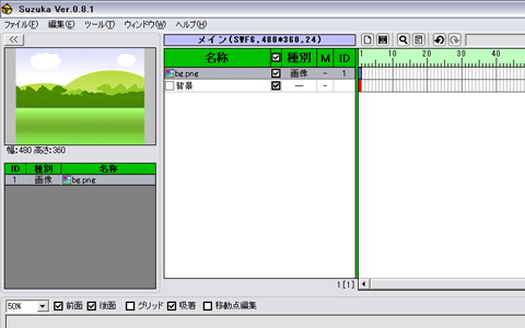 メイン画面の使い方