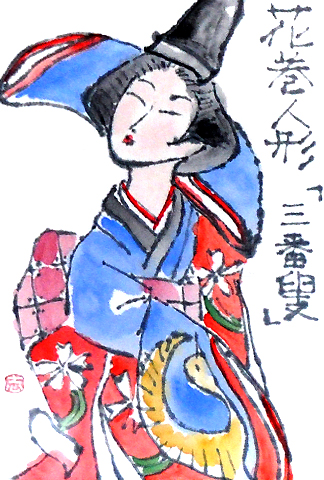 お正月の絵手紙２