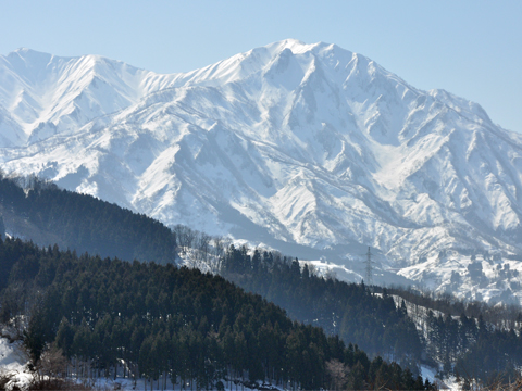 能生・高倉の雪山 能生・高倉の雪山
