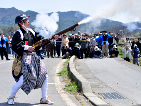 火縄銃発射