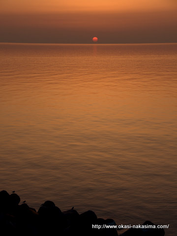 沈む夕日 沈む夕日