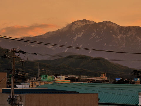 夕焼けの糸魚川