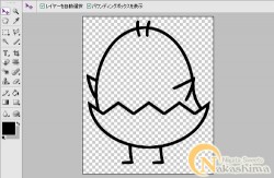 ノンエッグデコレーションのキャラクター途中