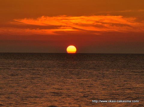 糸魚川の夕日