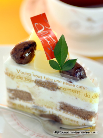 ル・レクチェと栗の秋色ショートケーキ