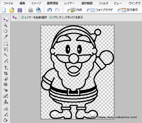 サンタクロースの絵4 サンタクロースの絵4