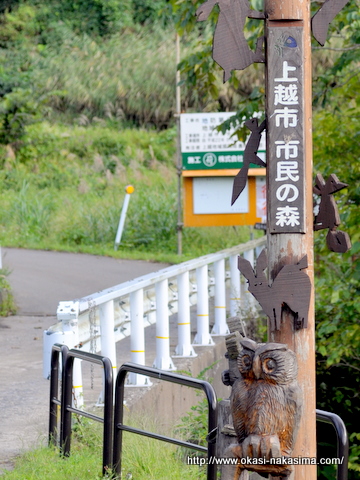 上越市市民の森の入口