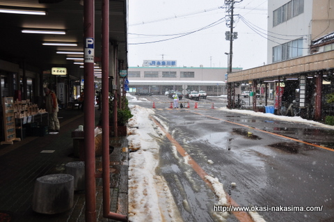 あんこう祭り当日の糸魚川駅前