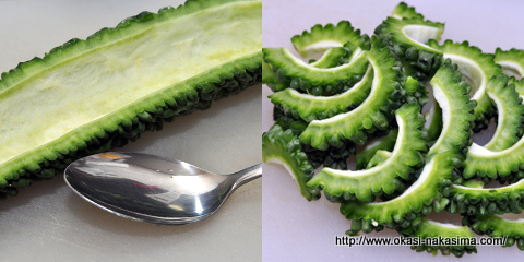 ゴーヤ下ごしらえ