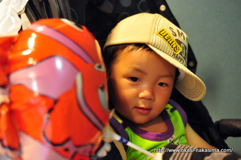 息子とおもちゃ