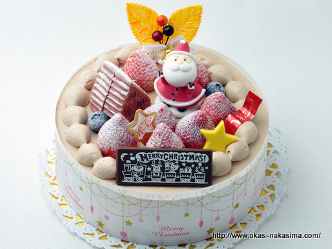 2011年クリスマスケーキ・サンタさんの贈り物（生チョコ）