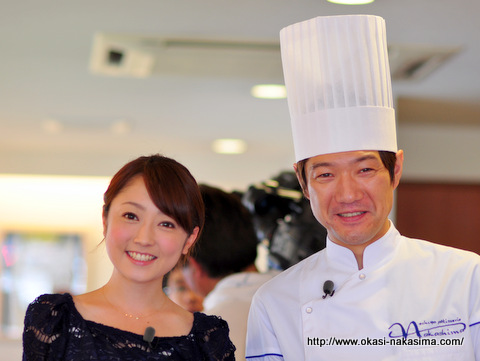 新海アナウンサーとシェフ