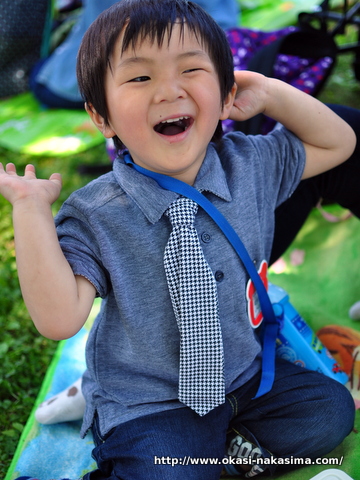 息子お弁当を嬉しがる