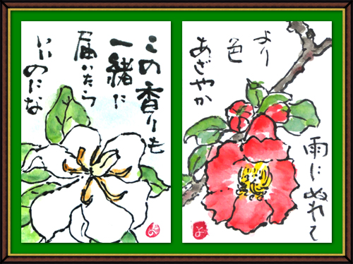 平成25年7月・奴奈川絵手紙の会さんの絵手紙 平成25年7月・奴奈川絵手紙の会さんの絵手紙