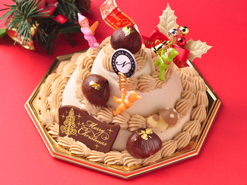 2013年クリスマスケーキ「マロンの森の木こり隊」