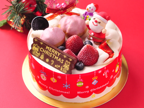 2013年クリスマスケーキ「サンタさんからの贈り物(生クリーム)」 2013年クリスマスケーキ「サンタさんからの贈り物(生クリーム)」