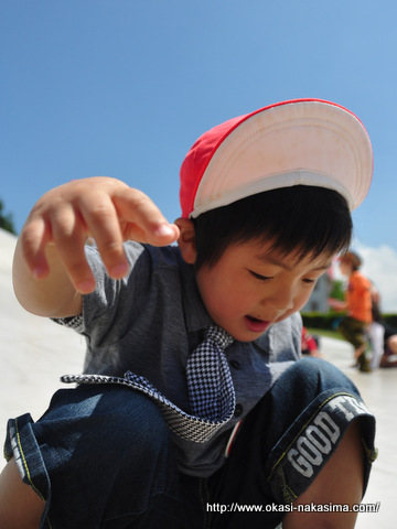 息子が元気に遊ぶ姿