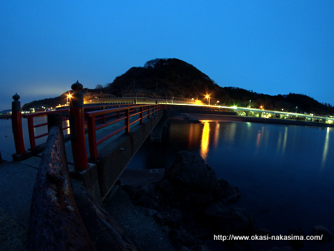 夜のあけぼの大橋 夜のあけぼの大橋