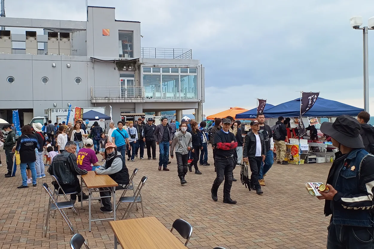 第14回 交通安全 バイクミーティング＆ピアパークフェスタ飲食コーナーの様子