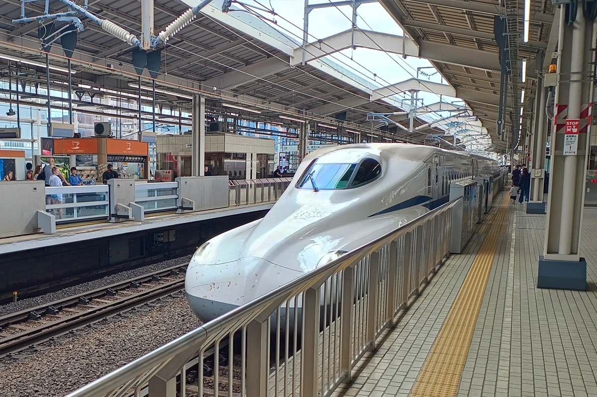 京都駅でのぞみに乗り換え
